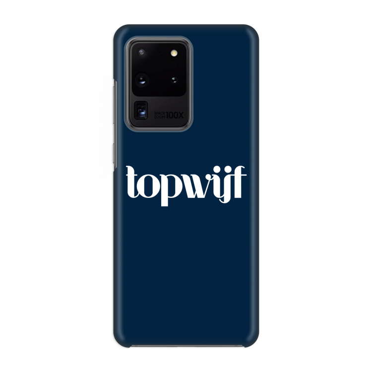 Topwijf Navy: Volledig geprint Samsung Galaxy S20 Ultra Hoesje