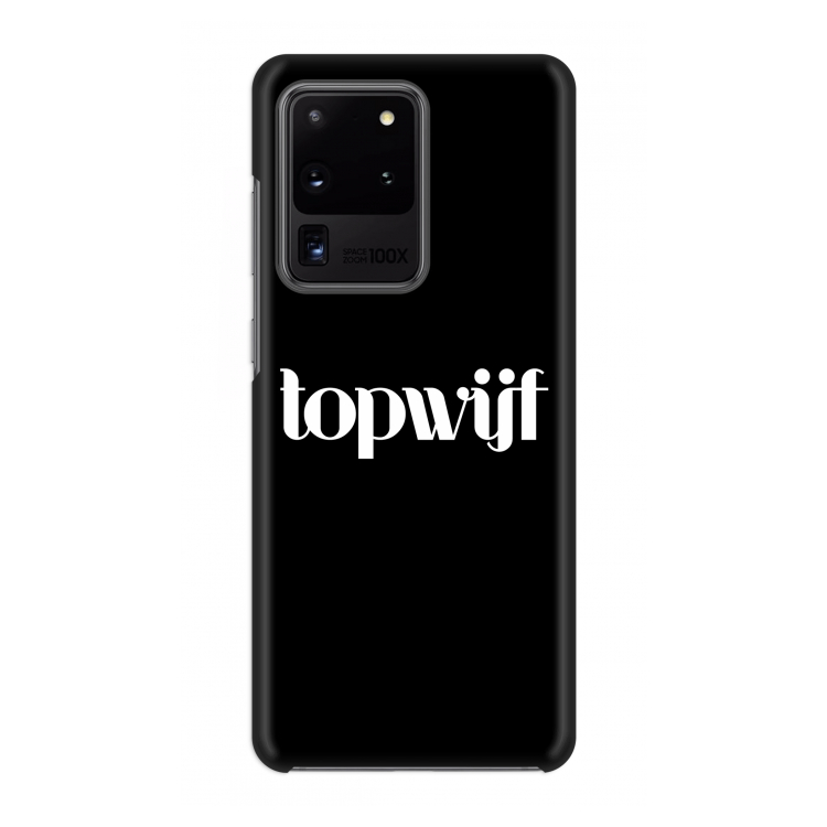 Topwijf Zwart: Volledig geprint Samsung Galaxy S20 Ultra Hoesje