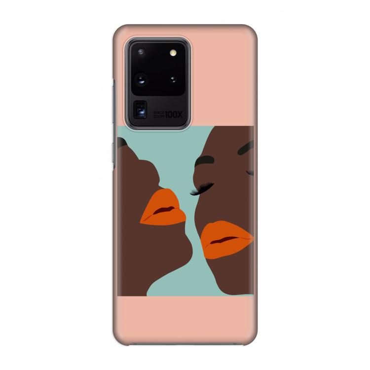 Orange lips: Volledig geprint Samsung Galaxy S20 Ultra Hoesje
