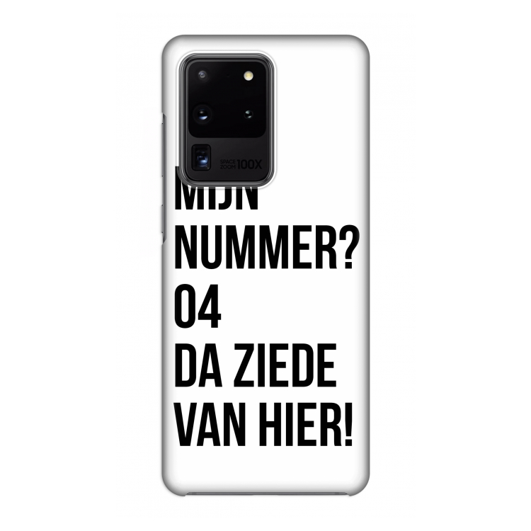 Da ziede van hier: Volledig geprint Samsung Galaxy S20 Ultra Hoesje