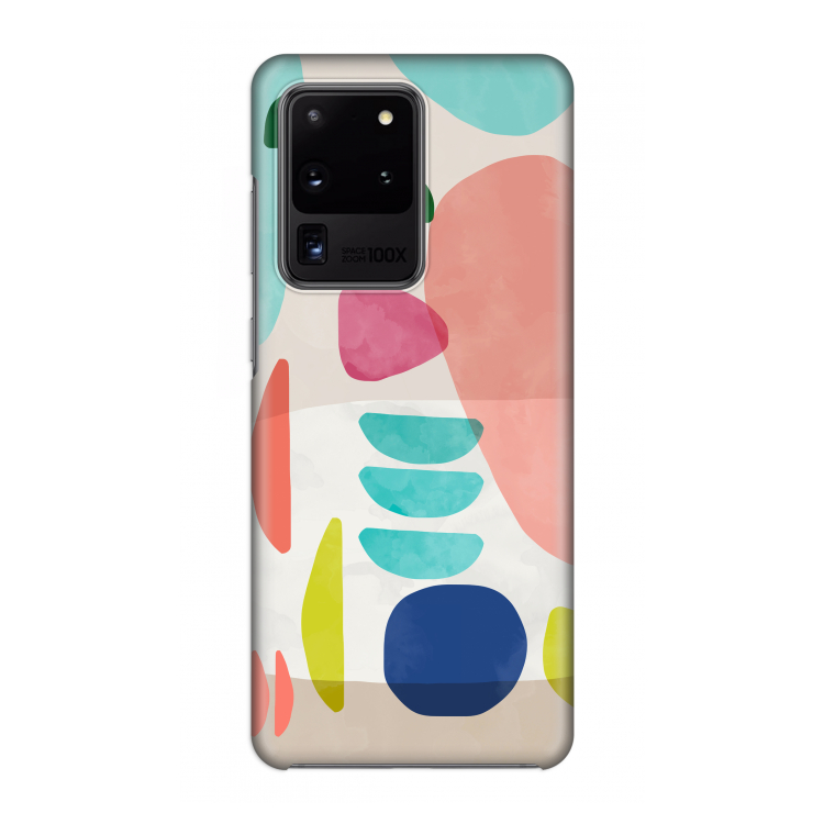 Bold Rounded Shapes: Volledig geprint Samsung Galaxy S20 Ultra Hoesje