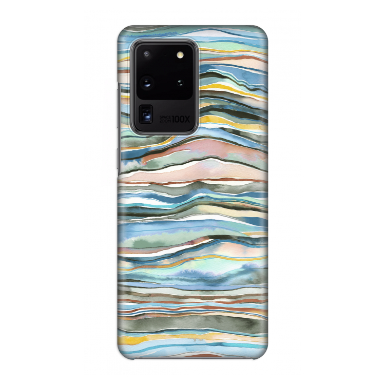 Watercolor Agate: Volledig geprint Samsung Galaxy S20 Ultra Hoesje