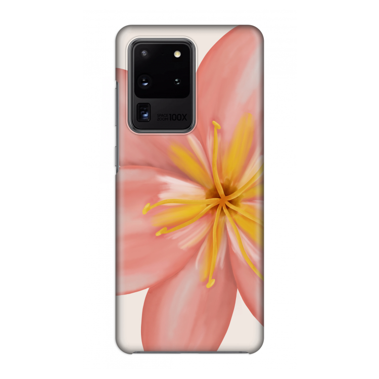 Pink Ellila Flower: Volledig geprint Samsung Galaxy S20 Ultra Hoesje
