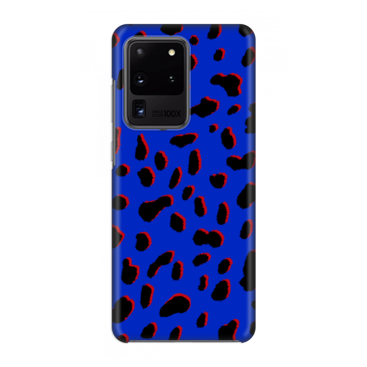 Blue Leopard: Volledig geprint Samsung Galaxy S20 Ultra Hoesje