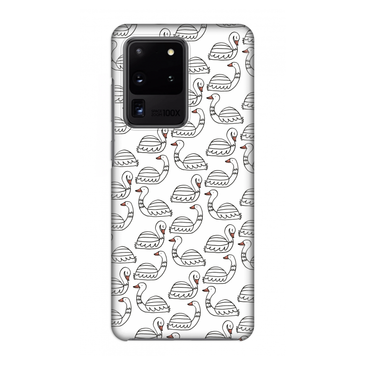 Zwanen: Volledig geprint Samsung Galaxy S20 Ultra Hoesje