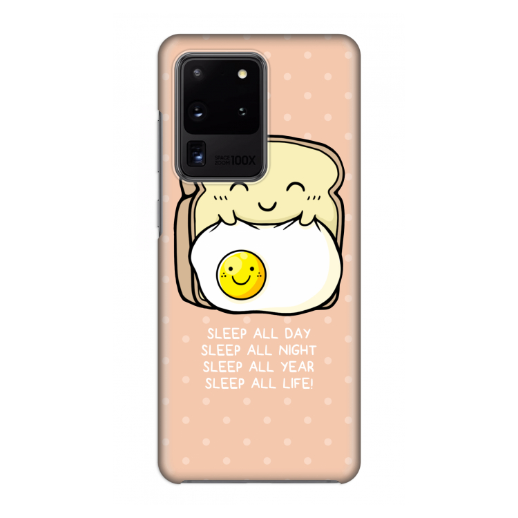 Sleep All Day: Volledig geprint Samsung Galaxy S20 Ultra Hoesje