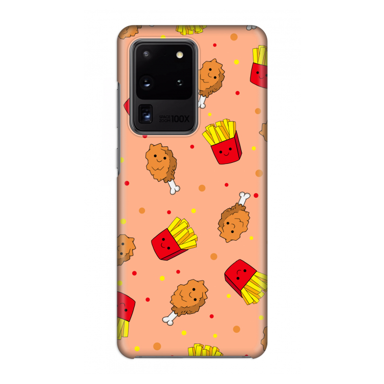 Chicken 'n Fries: Volledig geprint Samsung Galaxy S20 Ultra Hoesje