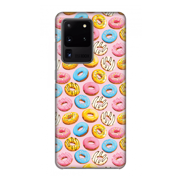 Pink donuts: Volledig geprint Samsung Galaxy S20 Ultra Hoesje