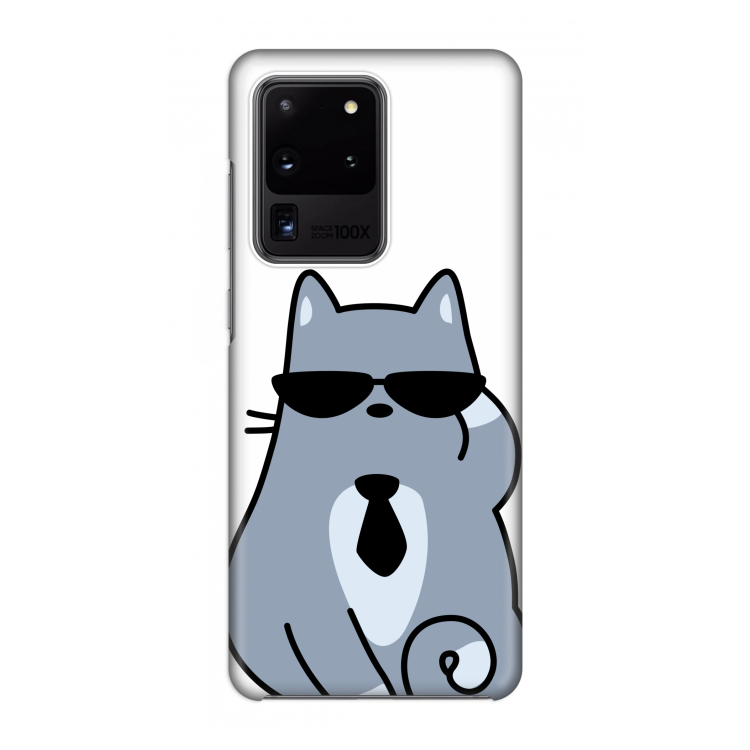 Cool cat: Volledig geprint Samsung Galaxy S20 Ultra Hoesje