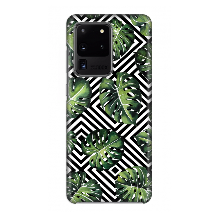 Geometrische jungle: Volledig geprint Samsung Galaxy S20 Ultra Hoesje