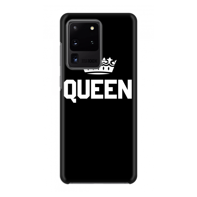 Queen zwart: Volledig geprint Samsung Galaxy S20 Ultra Hoesje