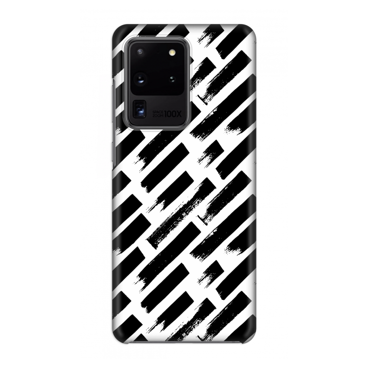 Zwarte vegen: Volledig geprint Samsung Galaxy S20 Ultra Hoesje