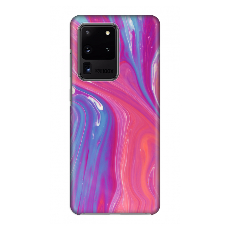 Paarse stroom: Volledig geprint Samsung Galaxy S20 Ultra Hoesje