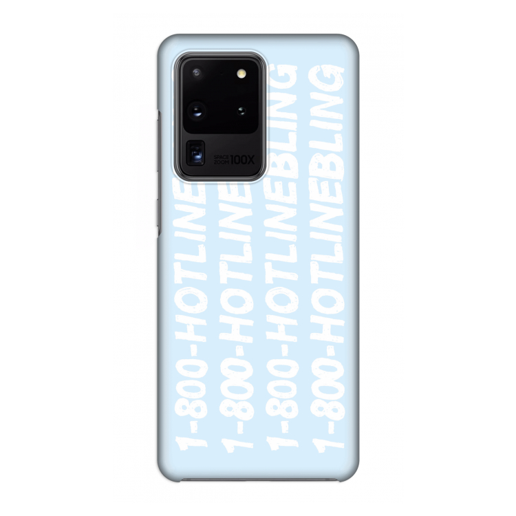Hotline bling blue: Volledig geprint Samsung Galaxy S20 Ultra Hoesje