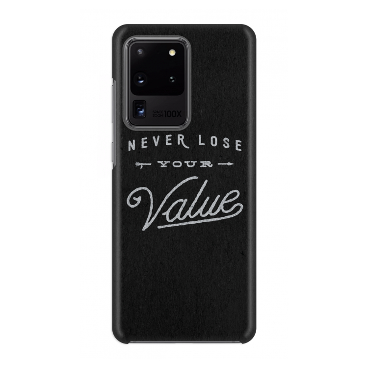 Never lose your value: Volledig geprint Samsung Galaxy S20 Ultra Hoesje