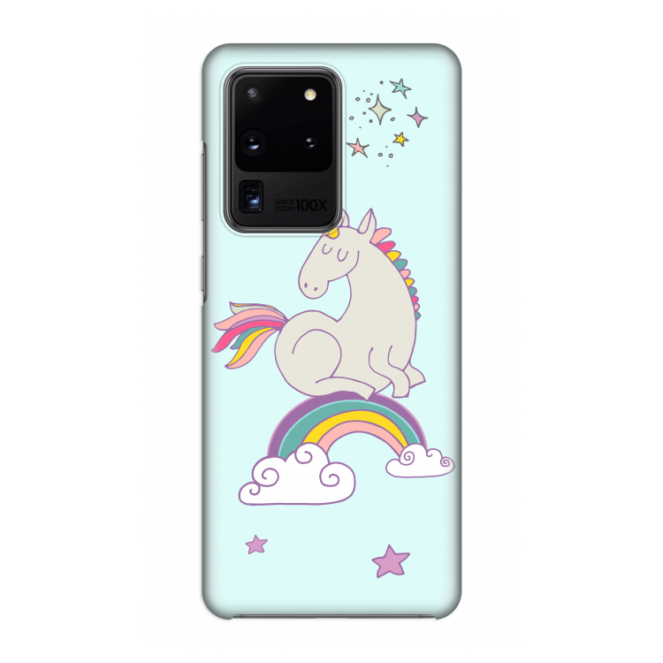 Regenboog eenhoorn: Volledig geprint Samsung Galaxy S20 Ultra Hoesje