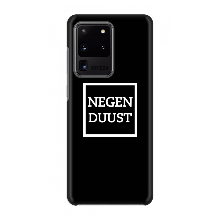 Negenduust black: Volledig geprint Samsung Galaxy S20 Ultra Hoesje
