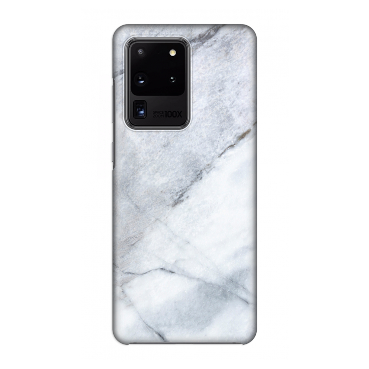 Witte marmer: Volledig geprint Samsung Galaxy S20 Ultra Hoesje