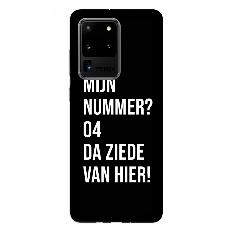 Da ziede van hier - Zwart: Samsung Galaxy S20 Ultra Tough Case