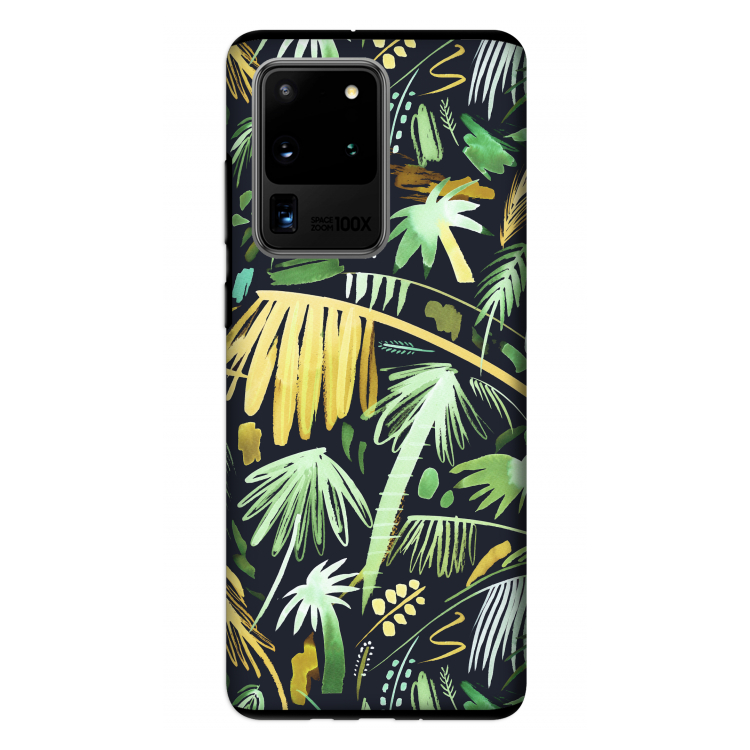 Tropical Palms Dark: Samsung Galaxy S20 Ultra Tough Case