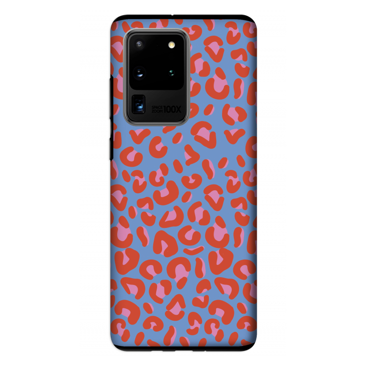 Leopard blue: Samsung Galaxy S20 Ultra Tough Case
