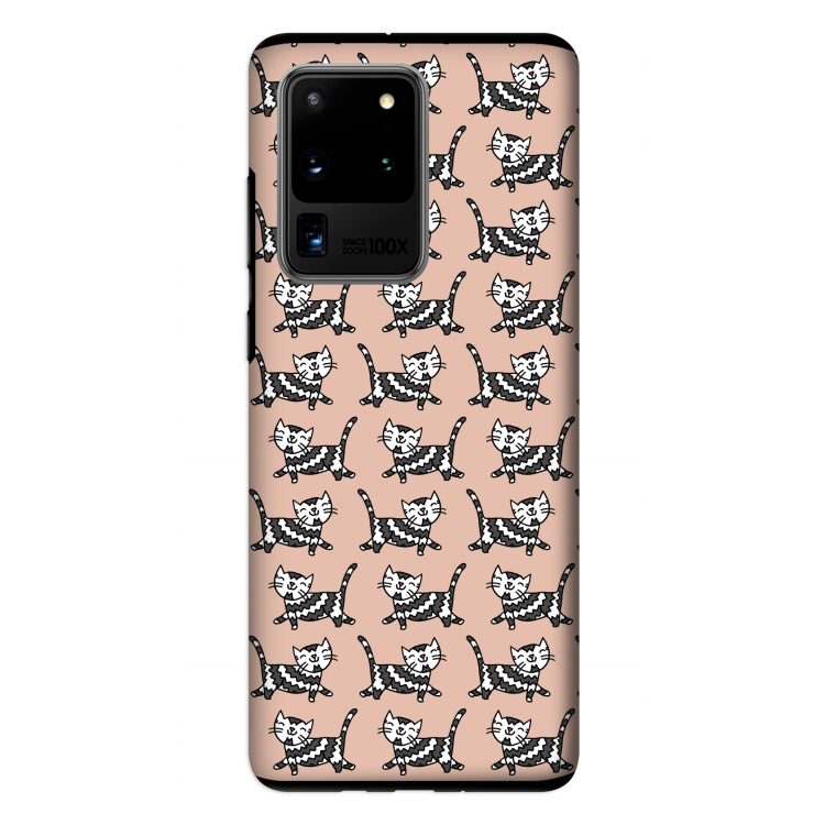 Zwarte poes: Samsung Galaxy S20 Ultra Tough Case