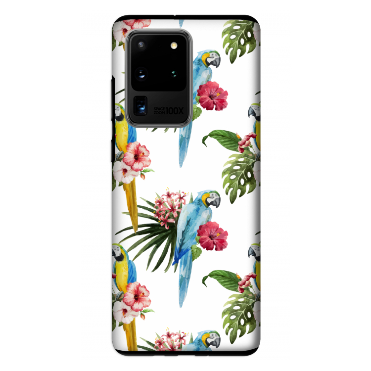 Kleurrijke papegaaien: Samsung Galaxy S20 Ultra Tough Case