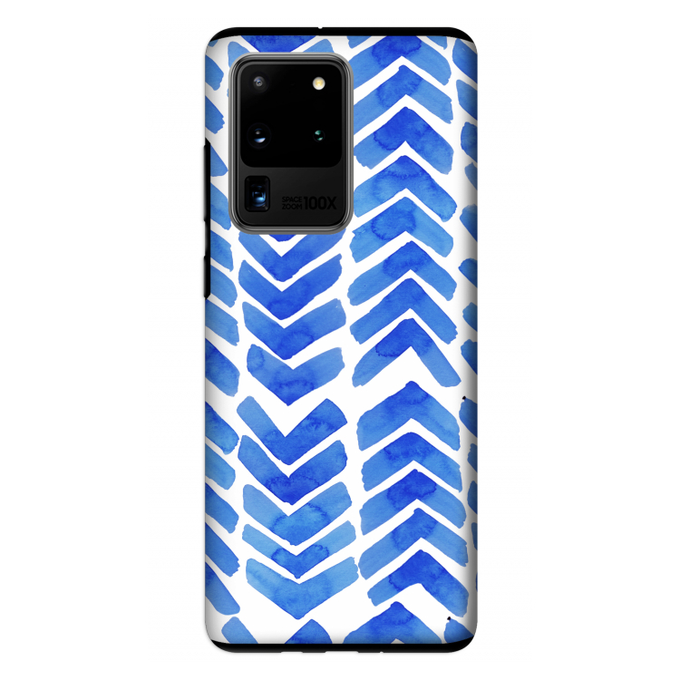 Blauwe pijlen: Samsung Galaxy S20 Ultra Tough Case