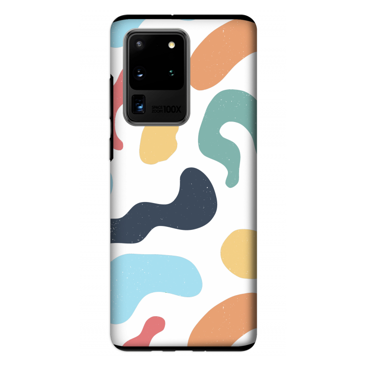 Memphis Shapes Blue: Samsung Galaxy S20 Ultra Tough Case