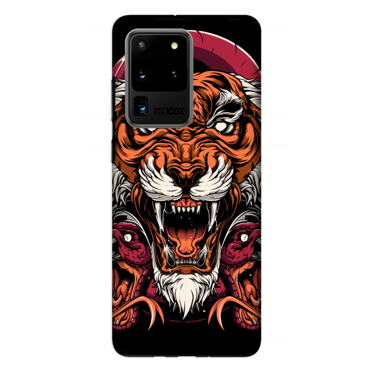 Tiger and Rattlesnakes: Samsung Galaxy S20 Ultra Tough Case