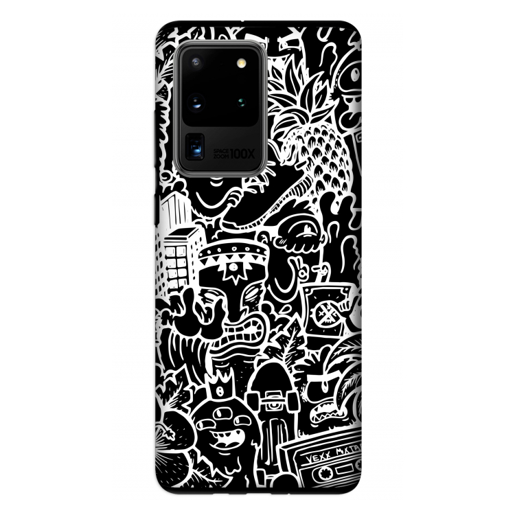 Vexx Black Mixtape: Samsung Galaxy S20 Ultra Tough Case