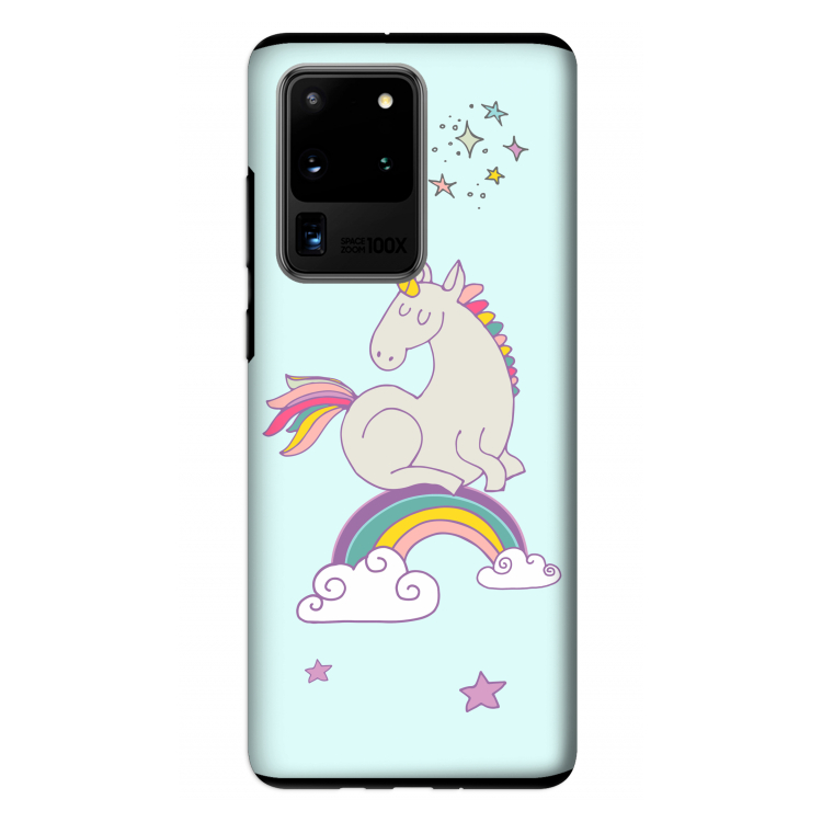 Regenboog eenhoorn: Samsung Galaxy S20 Ultra Tough Case