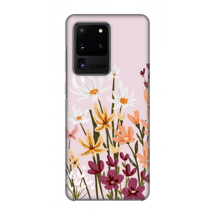 Painted wildflowers: Volledig geprint Samsung Galaxy S20 Ultra Hoesje