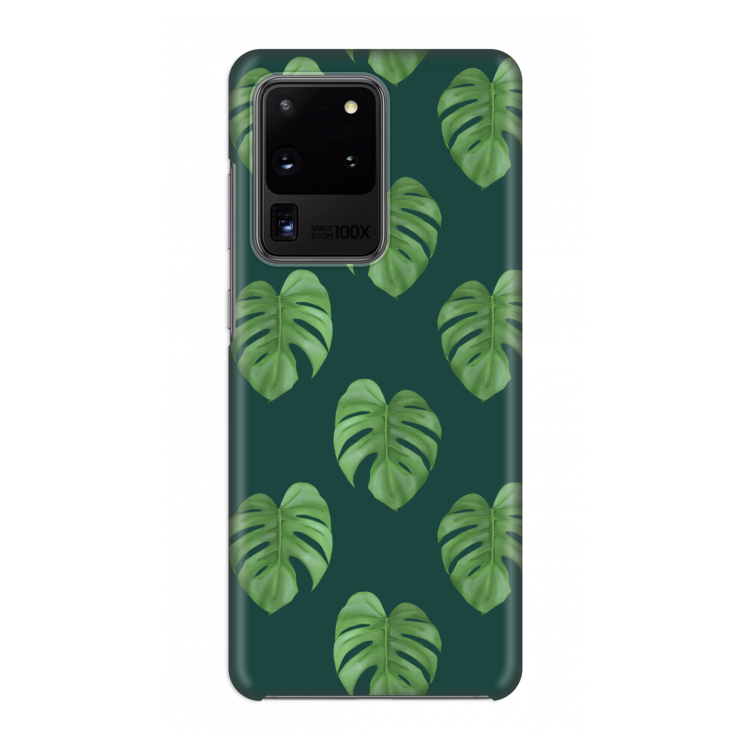 Monstera leaves: Volledig geprint Samsung Galaxy S20 Ultra Hoesje