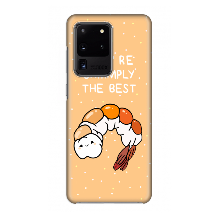 You're Shrimply The Best: Volledig geprint Samsung Galaxy S20 Ultra Hoesje