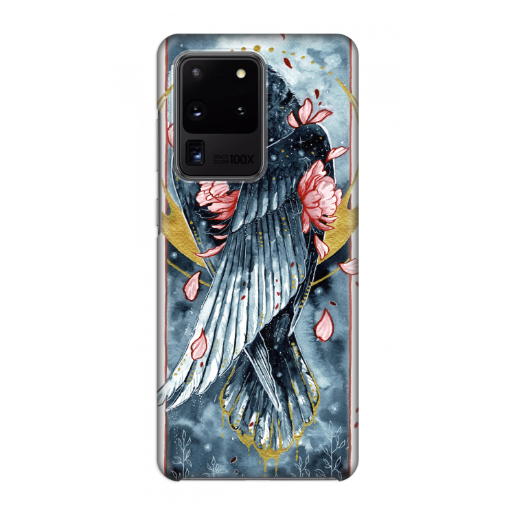 Golden Raven: Volledig geprint Samsung Galaxy S20 Ultra Hoesje
