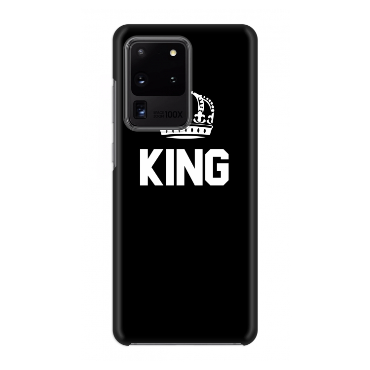King zwart: Volledig geprint Samsung Galaxy S20 Ultra Hoesje
