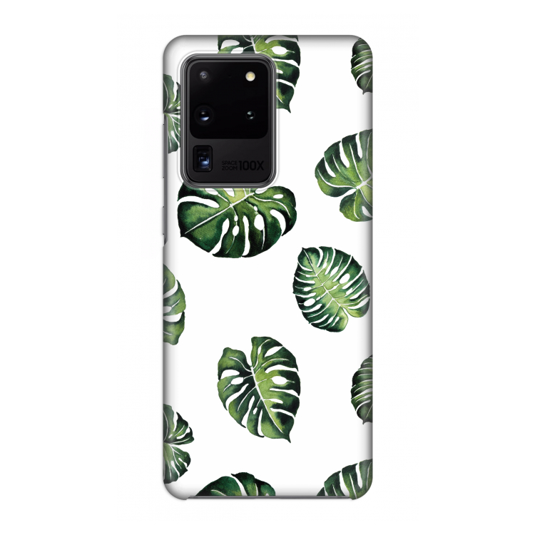 Tropische bladeren: Volledig geprint Samsung Galaxy S20 Ultra Hoesje