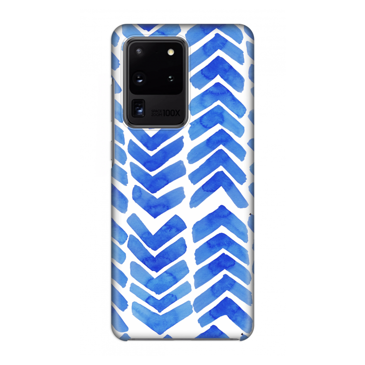 Blauwe pijlen: Volledig geprint Samsung Galaxy S20 Ultra Hoesje