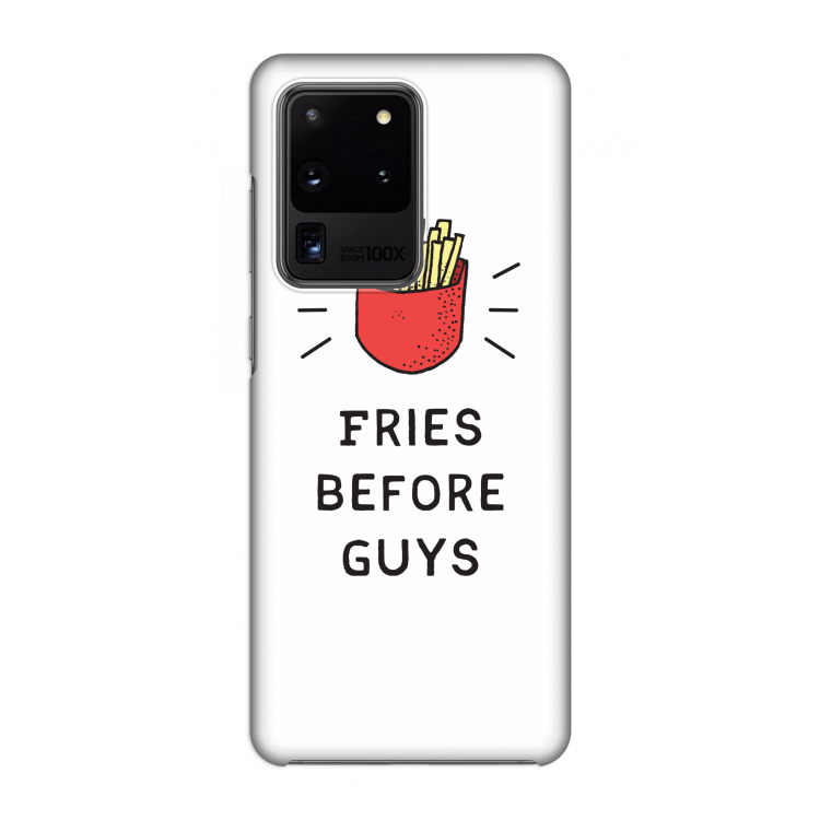 Fries before guys: Volledig geprint Samsung Galaxy S20 Ultra Hoesje