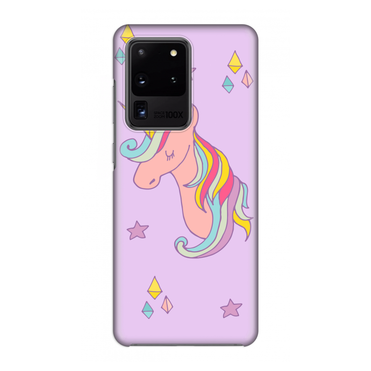 Roze eenhoorn: Volledig geprint Samsung Galaxy S20 Ultra Hoesje