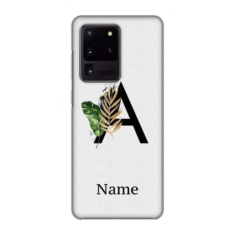Charcoal Flora: Volledig geprint Samsung Galaxy S20 Ultra Hoesje