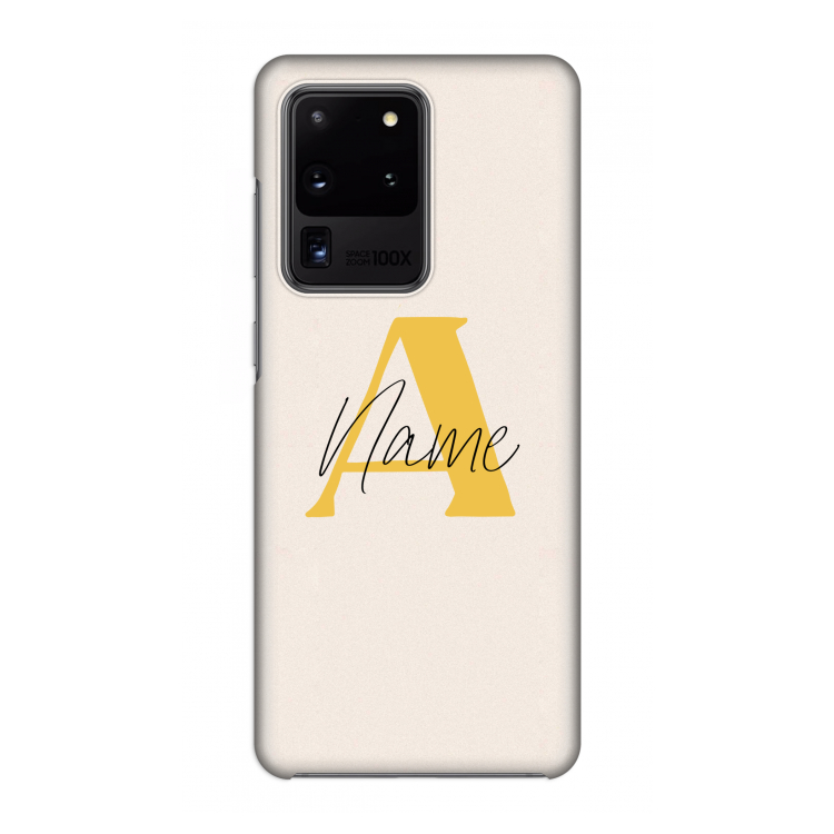 Amber Script: Volledig geprint Samsung Galaxy S20 Ultra Hoesje