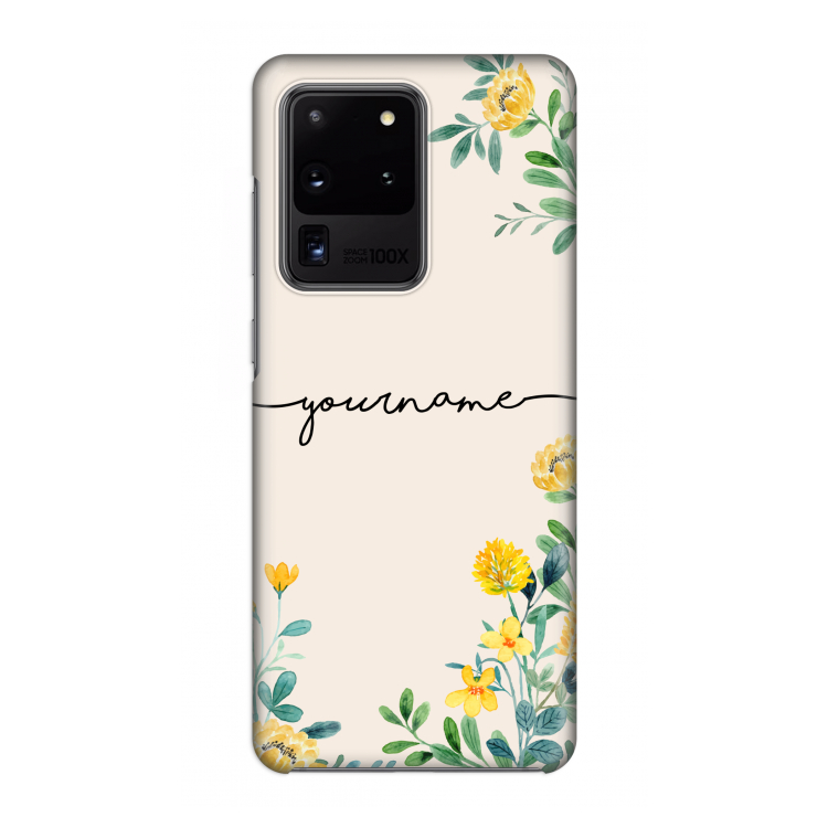Gele bloemen: Volledig geprint Samsung Galaxy S20 Ultra Hoesje