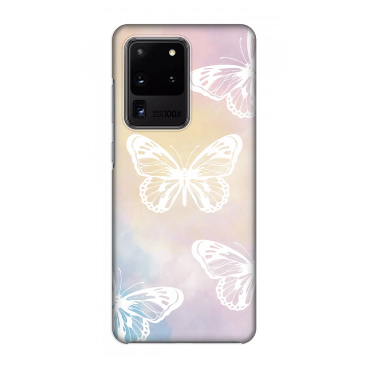 White butterfly: Volledig geprint Samsung Galaxy S20 Ultra Hoesje