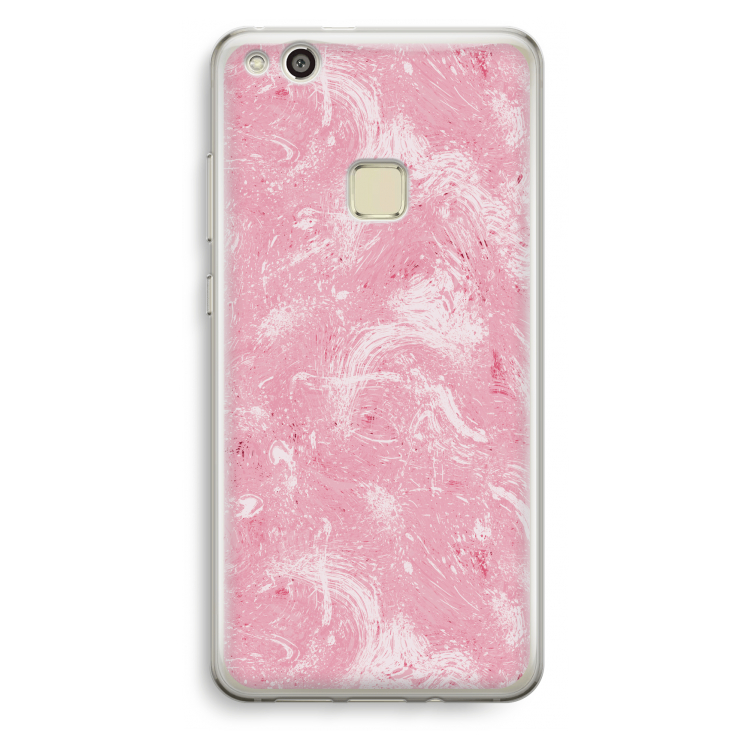 Abstract Painting Pink: Huawei Ascend P10 Lite Transparant Hoesje