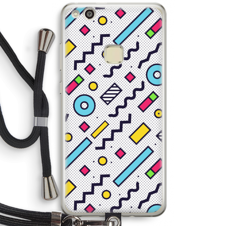8-bit N°8: Huawei Ascend P10 Lite Transparant Hoesje met koord