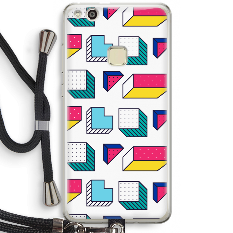 8-bit N°7: Huawei Ascend P10 Lite Transparant Hoesje met koord