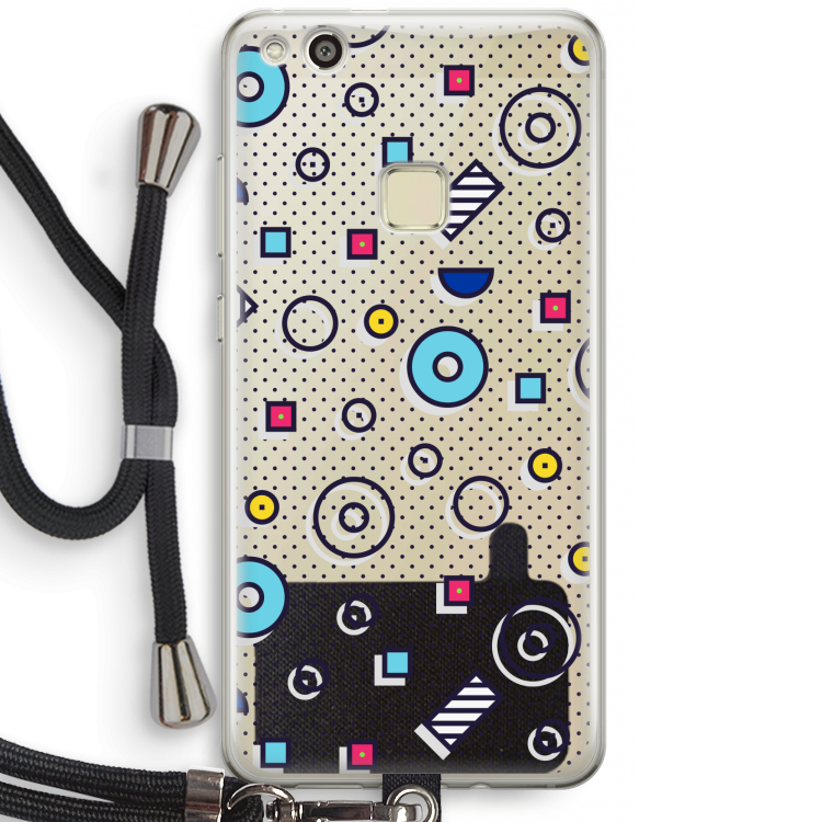 8-bit N°9: Huawei Ascend P10 Lite Transparant Hoesje met koord