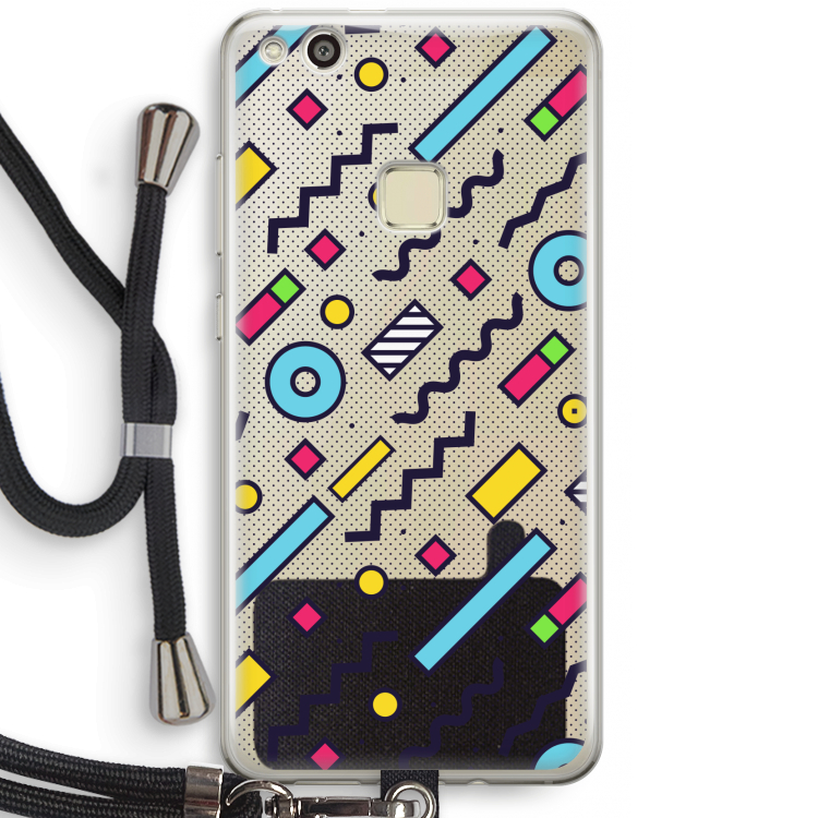 8-bit N°8: Huawei Ascend P10 Lite Transparant Hoesje met koord